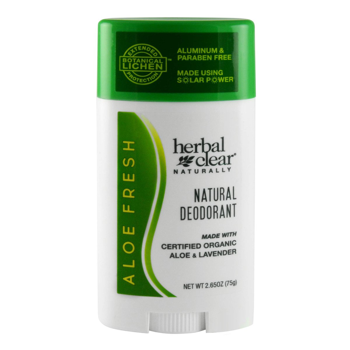 Herbal Clear Naturally Aloe Fresh Deodorant – Aluminum-Free, 2.65 oz - görsel 1