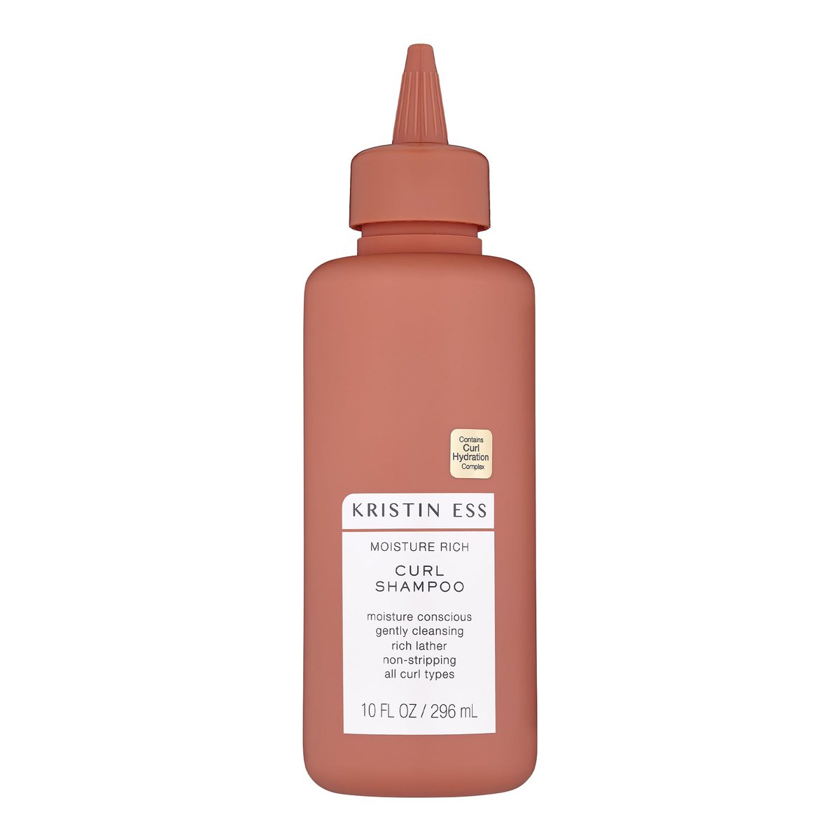 Kristin Ess Hair Moisture Rich Curl Shampoo for All Curls 2A-4C, Lightly Clarifying + Anti Frizz - Sulfate, Paraben + Silicone Free, 10 fl. oz. Avelisse