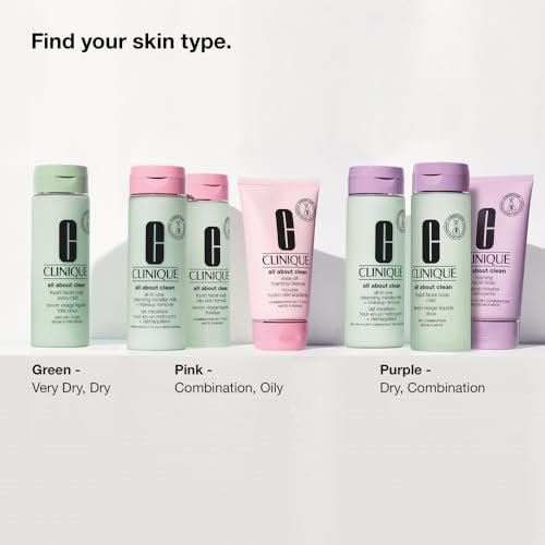 Clinique 3-Step All About Clean All-in-One Cleansing Micellar Milk + Makeup Remover with Glycerin & Vitamin E, 6.7 Fl Oz Avelisse