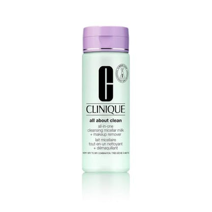 Clinique 3-Step All About Clean All-in-One Cleansing Micellar Milk + Makeup Remover with Glycerin & Vitamin E, 6.7 Fl Oz Avelisse