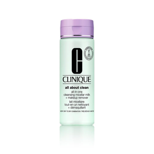 Clinique 3-Step All About Clean All-in-One Cleansing Micellar Milk + Makeup Remover with Glycerin & Vitamin E, 6.7 Fl Oz Avelisse