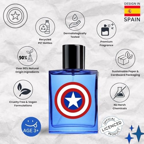 Captain America by Marvel for Kids - 3.4 oz EDT Spray Avelisse