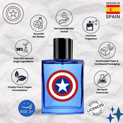Captain America by Marvel for Kids - 3.4 oz EDT Spray Avelisse