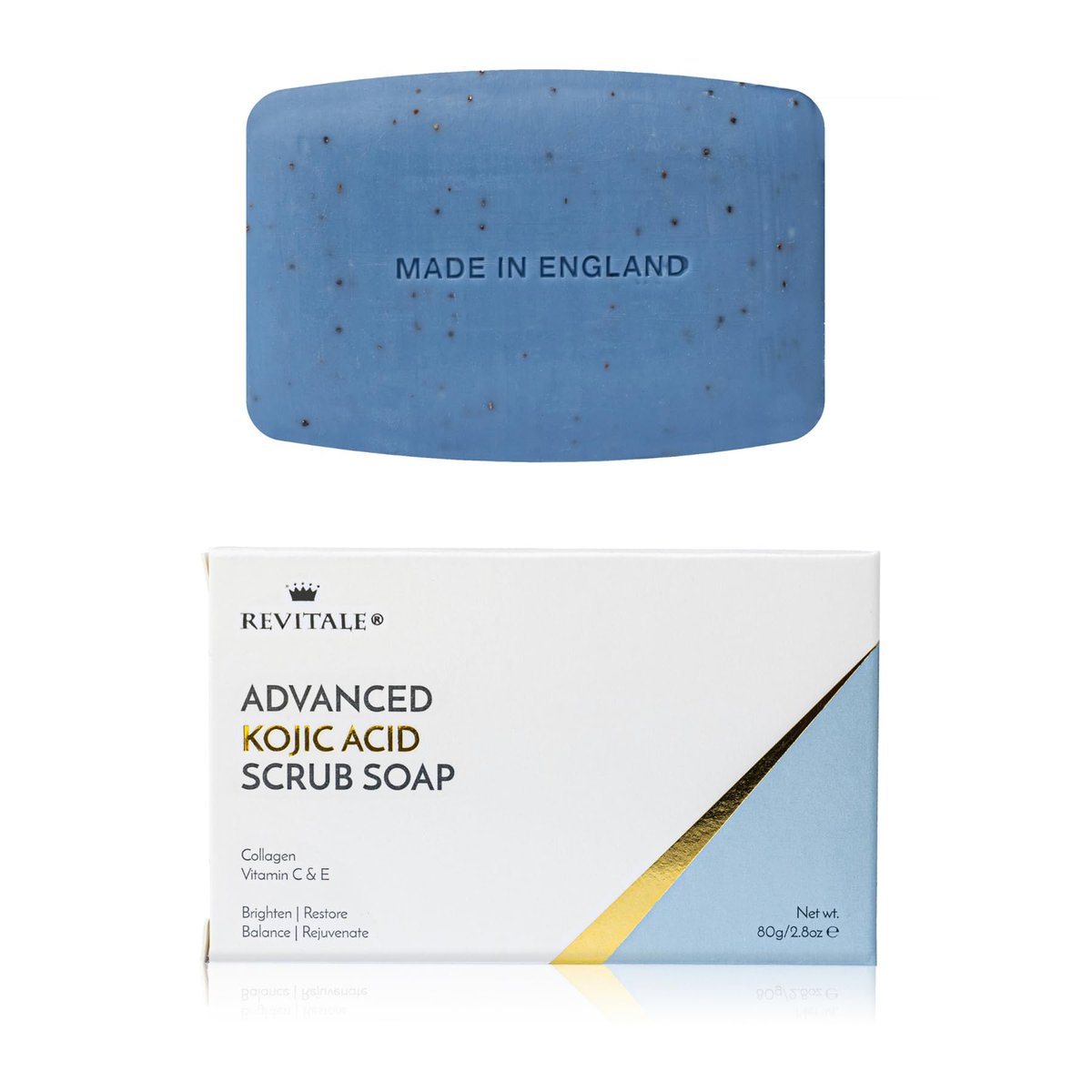 REVITALE Advanced Kojic Acid Brightening Scrub Soap – Restoring & Balancing Bar for a Radiant, Rejuvenated Look - görsel 1