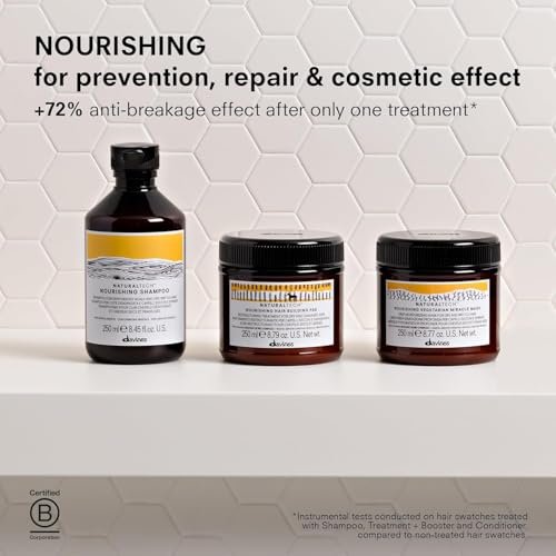 Davines Naturaltech Nourishing Keratin Sealer - Restructuring & Hydrating Treatment for Dry, Damaged Hair with Vegetal Keratin, Seals Cuticles & Prevents Split Ends, 3.38 Fl Oz Avelisse