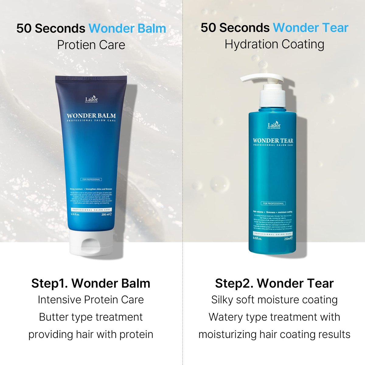 LA'DOR Wonder Tear Deep Conditioning Treatment Mask – Moisturizing & Hydrating Protein Keratin Growth Conditioner for Dry, Damaged, Color Treated, Frizzy, Curly Hair, 8.45 Fl Oz - görsel 11