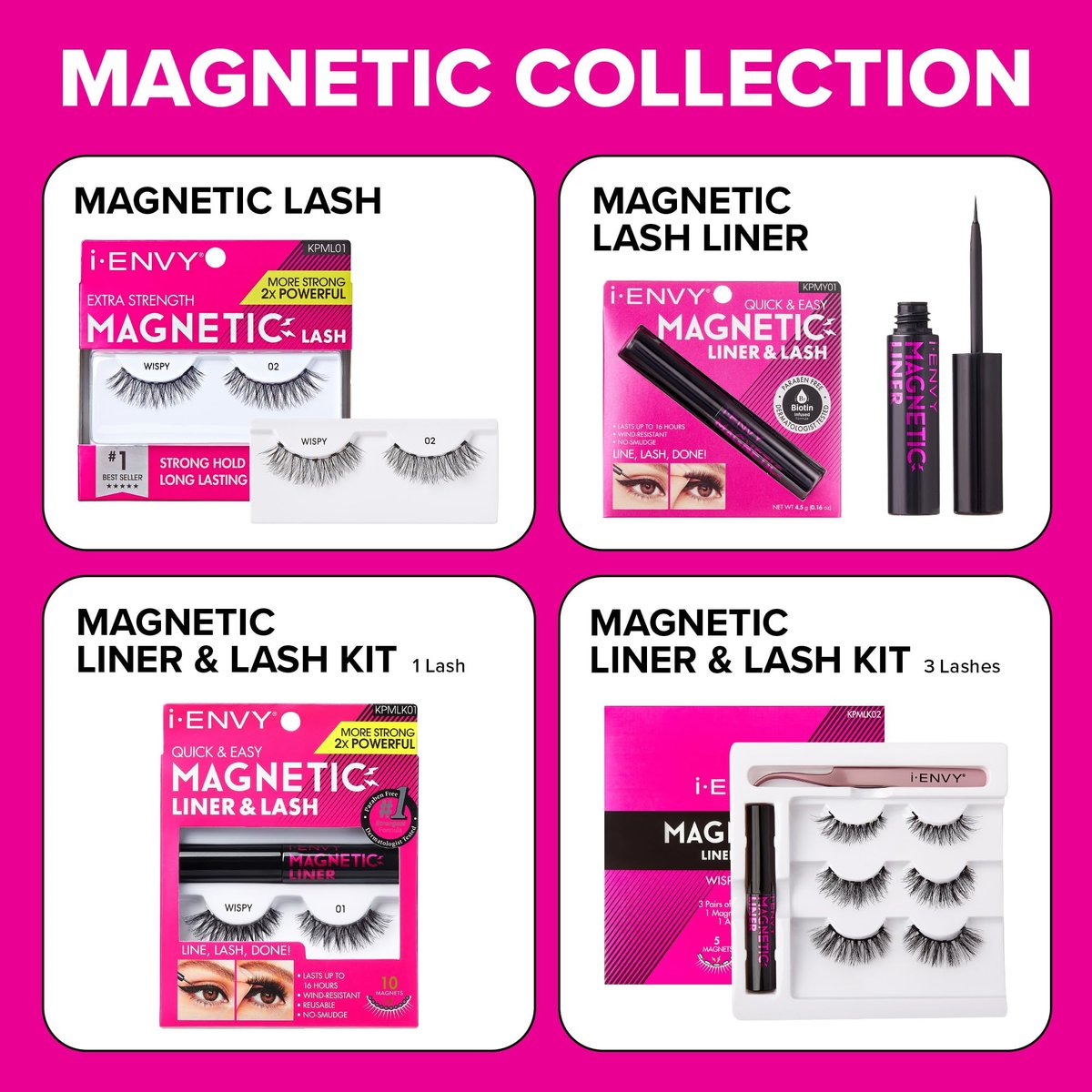 KISS i Envy Magnetic Eyeliner - Wind Resistant, 16-Hour Wear, 0.16 oz - görsel 10