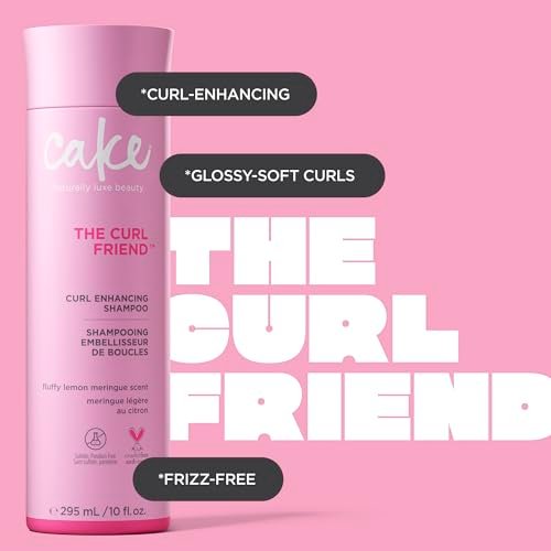 Cake Beauty The Curl Friend Moisturizing & Cleansing Shampoo for Curly Hair – Frizz & Humidity Protection – Aloe Leaf Juice, Sunflower Seed Oil & Argan Oil – 10 Fl Oz - görsel 10
