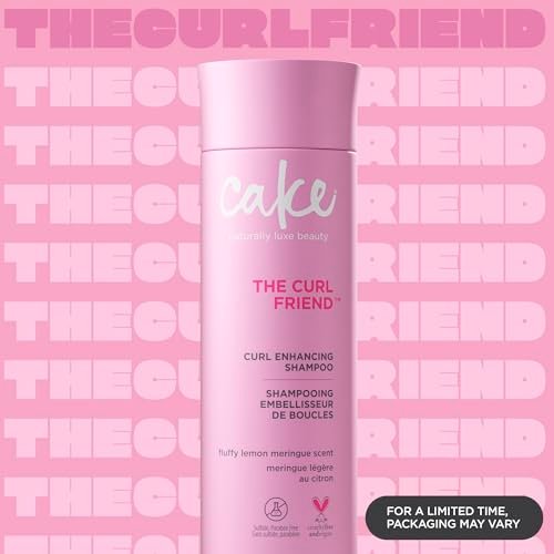 Cake Beauty The Curl Friend Moisturizing & Cleansing Shampoo for Curly Hair – Frizz & Humidity Protection – Aloe Leaf Juice, Sunflower Seed Oil & Argan Oil – 10 Fl Oz - görsel 4