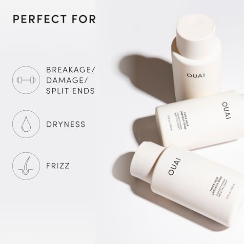 OUAI Thick Hair Conditioner Refill - Moisturizing Conditioner for Dry, Frizzy Hair - Keratin, Marshmallow Root, Shea Butter and Avocado Oil - Paraben, Phthalate & Sulfate Free (32 Oz) Avelisse