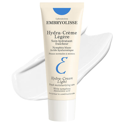 Embryolisse Hydra-Cream Light Moisturizer – Refreshing Gel Cream with Hyaluronic Acid & White Water Lily Extract for Normal to Combination Skin, 1.35 Fl Oz Avelisse