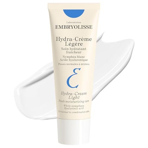 Embryolisse Hydra-Cream Light Moisturizer – Refreshing Gel Cream with Hyaluronic Acid & White Water Lily Extract for Normal to Combination Skin, 1.35 Fl Oz Avelisse