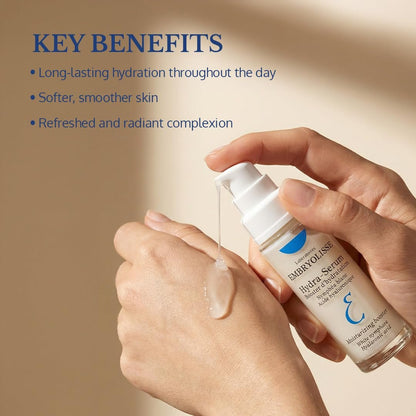 Embryolisse Hydra-Serum Ultra-Hydrating Hyaluronic Acid Facial Serum for Oily to Combination Skin, 1.01 Fl Oz Avelisse
