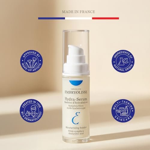 Embryolisse Hydra-Serum Ultra-Hydrating Hyaluronic Acid Facial Serum for Oily to Combination Skin, 1.01 Fl Oz Avelisse