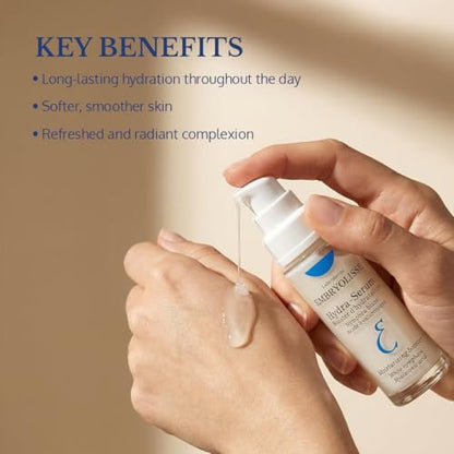 Embryolisse Hydra-Serum Ultra-Hydrating Hyaluronic Acid Facial Serum for Oily to Combination Skin, 1.01 Fl Oz Avelisse
