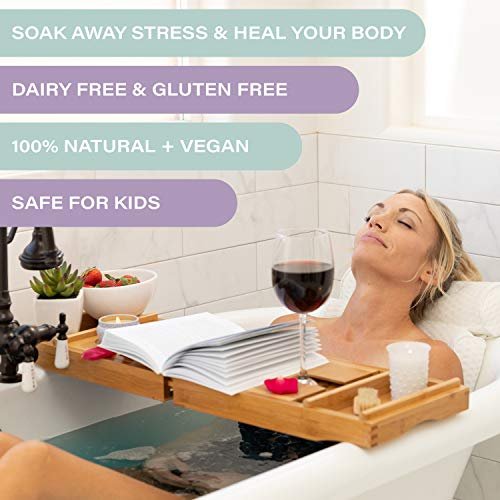 Ahila Power of Healing 12 XXL Bubbly Organic Bath Bombs Gift Set - Long Lasting Floaters, Relaxing Aromatherapy with Pure Essential Oils, Shea Butter & Coconut Butter - Designed in Canada Avelisse
