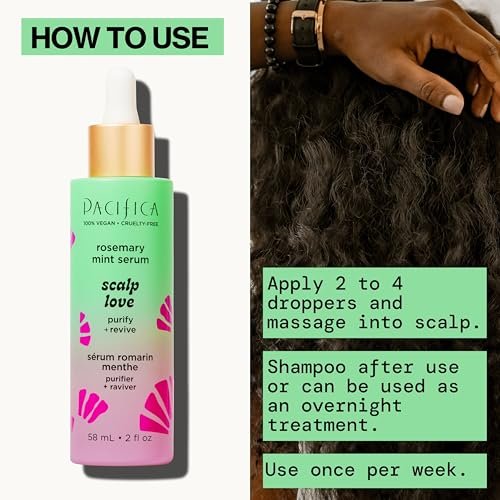 Pacifica Scalp Love Rosemary Mint Serum – Hydrating Treatment for Dry, Flaky, and Itchy Scalp – Vegan & Cruelty-Free – 2 Fl Oz - görsel 18