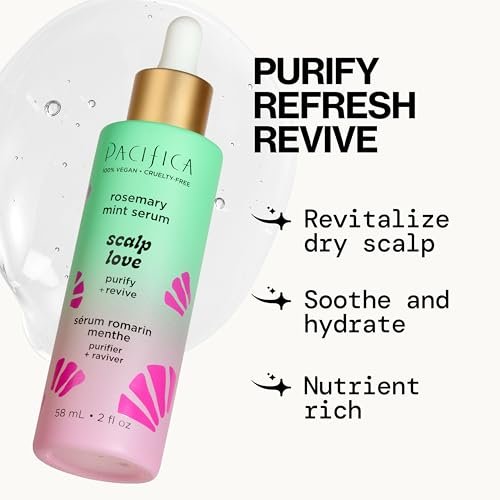 Pacifica Scalp Love Rosemary Mint Serum – Hydrating Treatment for Dry, Flaky, and Itchy Scalp – Vegan & Cruelty-Free – 2 Fl Oz - görsel 10