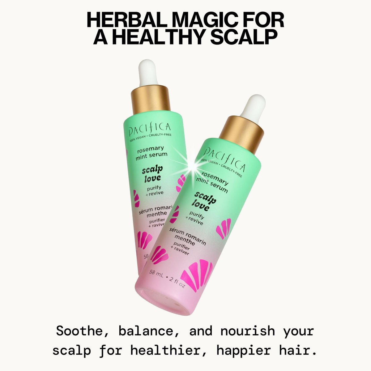 Pacifica Scalp Love Rosemary Mint Serum – Hydrating Treatment for Dry, Flaky, and Itchy Scalp – Vegan & Cruelty-Free – 2 Fl Oz - görsel 3