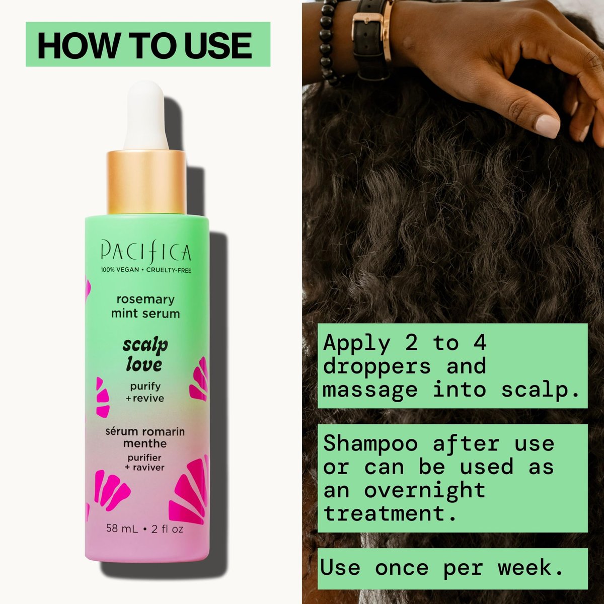 Pacifica Scalp Love Rosemary Mint Serum – Hydrating Treatment for Dry, Flaky, and Itchy Scalp – Vegan & Cruelty-Free – 2 Fl Oz - görsel 17