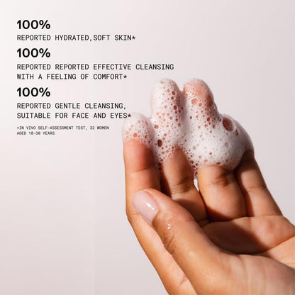 KORRES Greek Yoghurt Foaming Cream Cleanser - Hydrating Face Wash for All Skin Types, Makeup Remover, 5.07 fl oz