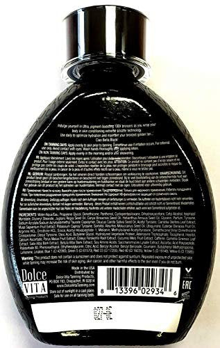 Bella Black 100X Bronzer Tanning Lotion – Premium Indoor Tanning Bed Lotion with Extreme Silicone Emulsion & Banana Fruit Extract, 13.5 oz Avelisse