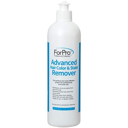 ForPro Professional Collection Advanced Hair Color and Stain Remover for Skin, Scalp and Clothing, 11.8 oz
