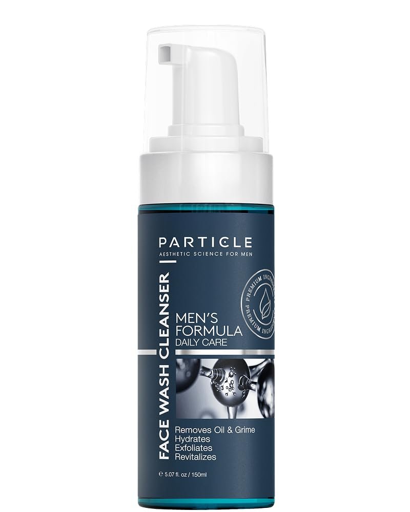 Particle Mens Face Wash - Anti-Aging Face Cleanser for Men - Daily Moisturizing Face Wash, 5.07 oz Avelisse