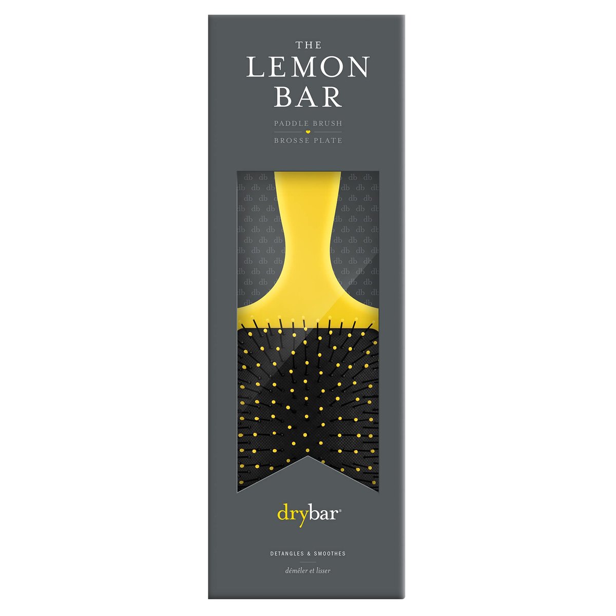 Drybar The Lemon Bar Paddle Brush – Smoothing Hairbrush for Shiny, Frizz-Free Hair Avelisse