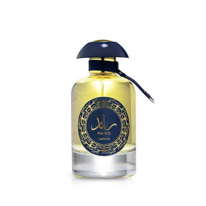 Lattafa Raed Luxe Gold Eau de Parfum – Fruity, Floral, Woody, Amber Unisex Fragrance, 3.4 fl oz (100 ml)