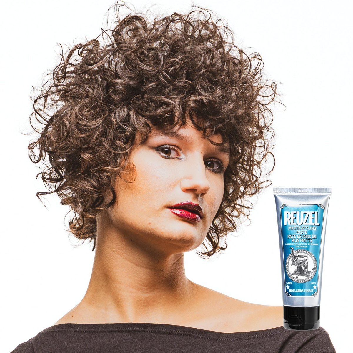 REUZEL Matte Styling Paste - Weightless, Medium Hold, Matte Finish for All Hair Types (3.38 oz) - görsel 3