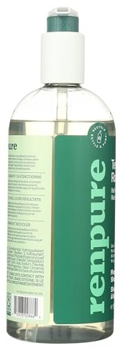 Renpure Plant Based Tea Tree and Rosemary Refresh and Rebalance Shampoo - Soothes Dry Scalp, Delivers Moisture and Shine, Dye Free, Recyclable Pump Bottle - 24 fl oz - görsel 8