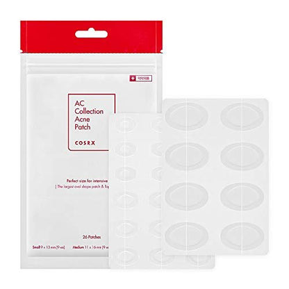 COSRX AC Collection Acne Patch - 26 Patches with Centella Asiatica Extract, Hydrocolloid Spot Stickers for Face and Body