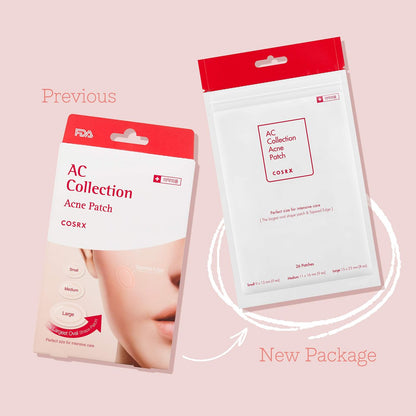 COSRX AC Collection Acne Patch - 26 Patches with Centella Asiatica Extract, Hydrocolloid Spot Stickers for Face and Body