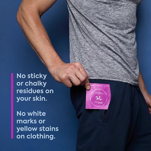 Surface Deep Deodorant Wipes - Dermatologist Developed Anti-Odorant Body Wipes for Travel, Natural Formula, 30 Individually Wrapped Wipes for Women and Men Avelisse