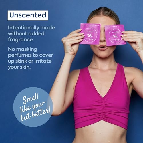 Surface Deep Deodorant Wipes - Dermatologist Developed Anti-Odorant Body Wipes for Travel, Natural Formula, 30 Individually Wrapped Wipes for Women and Men Avelisse