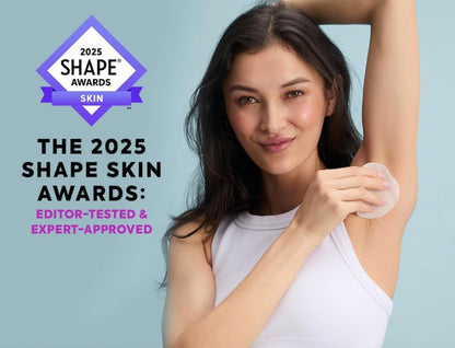 Surface Deep Deodorant Wipes - Dermatologist Developed Anti-Odorant Body Wipes for Travel, Natural Formula, 30 Individually Wrapped Wipes for Women and Men Avelisse