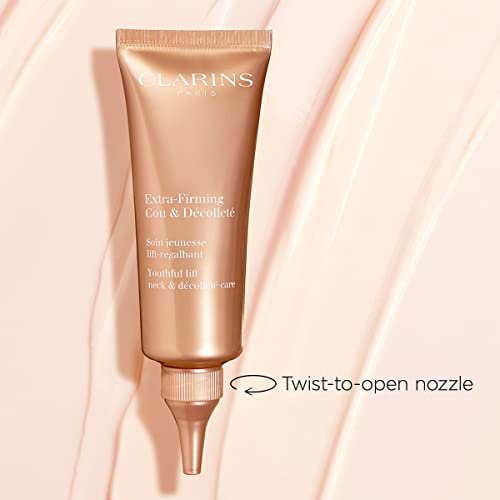 Clarins Extra-Firming Neck and Décolleté Cream - Award-Winning Anti-Aging Moisturizer - Visibly Firms, Smoothes, and Lifts - Minimizes Wrinkles and Dark Spots - 2.5 oz Avelisse