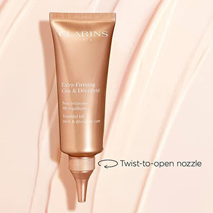 Clarins Extra-Firming Neck and Décolleté Cream - Award-Winning Anti-Aging Moisturizer - Visibly Firms, Smoothes, and Lifts - Minimizes Wrinkles and Dark Spots - 2.5 oz Avelisse