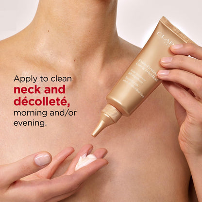 Clarins Extra-Firming Neck and Décolleté Cream - Award-Winning Anti-Aging Moisturizer - Visibly Firms, Smoothes, and Lifts - Minimizes Wrinkles and Dark Spots - 2.5 oz Avelisse