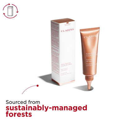 Clarins Extra-Firming Neck and Décolleté Cream - Award-Winning Anti-Aging Moisturizer - Visibly Firms, Smoothes, and Lifts - Minimizes Wrinkles and Dark Spots - 2.5 oz Avelisse