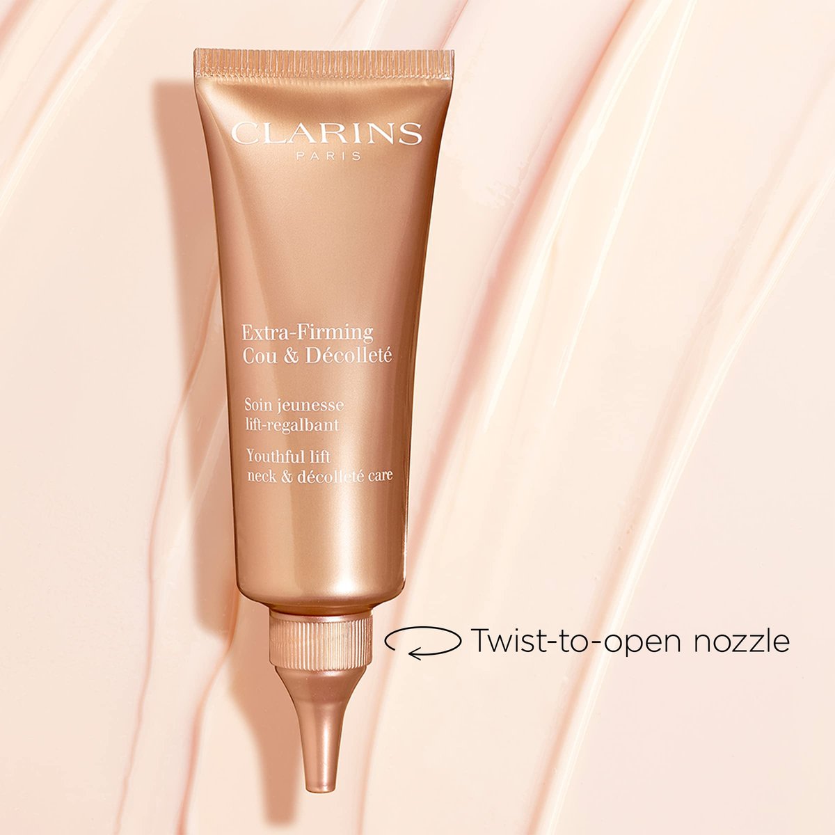 Clarins Extra-Firming Neck and Décolleté Cream - Award-Winning Anti-Aging Moisturizer - Visibly Firms, Smoothes, and Lifts - Minimizes Wrinkles and Dark Spots - 2.5 oz Avelisse