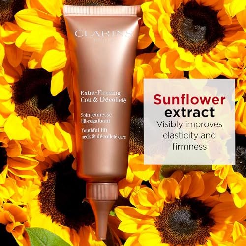 Clarins Extra-Firming Neck and Décolleté Cream - Award-Winning Anti-Aging Moisturizer - Visibly Firms, Smoothes, and Lifts - Minimizes Wrinkles and Dark Spots - 2.5 oz Avelisse