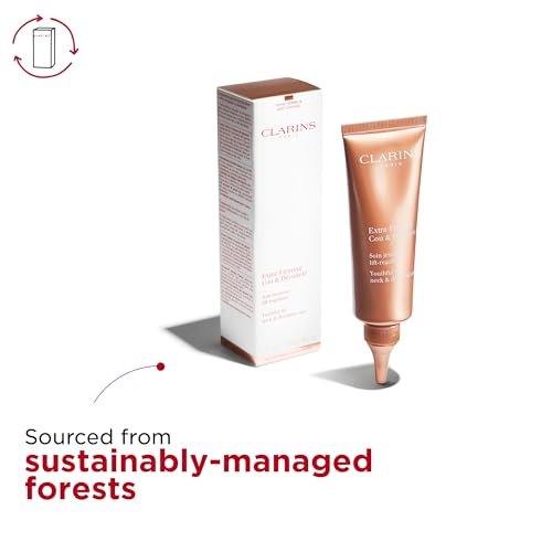 Clarins Extra-Firming Neck and Décolleté Cream - Award-Winning Anti-Aging Moisturizer - Visibly Firms, Smoothes, and Lifts - Minimizes Wrinkles and Dark Spots - 2.5 oz Avelisse