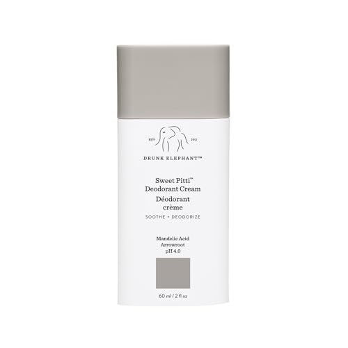 Drunk Elephant Sweet Pitti Deodorant Cream - 60 ml/2 fl oz - Baking Soda & Aluminum-Free - Clean Clinical Skincare - Cruelty-Free - Free of Essential Oils, Silicones, and Fragrance Avelisse