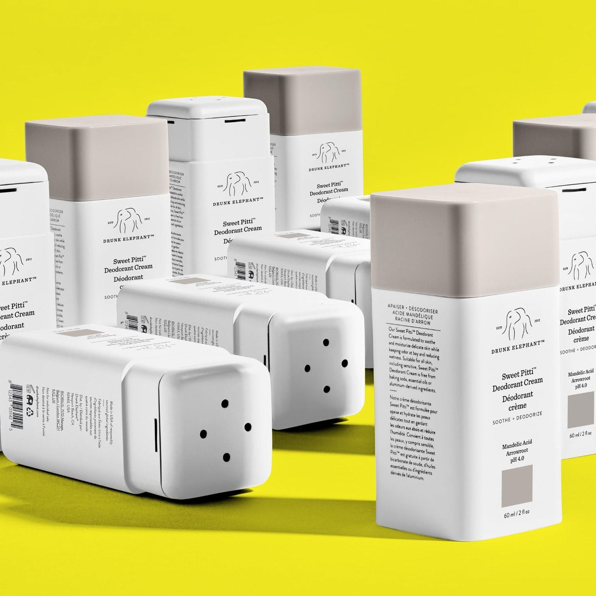 Drunk Elephant Sweet Pitti Deodorant Cream - 60 ml/2 fl oz - Baking Soda & Aluminum-Free - Clean Clinical Skincare - Cruelty-Free - Free of Essential Oils, Silicones, and Fragrance Avelisse
