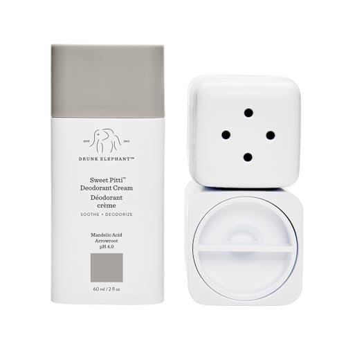 Drunk Elephant Sweet Pitti Deodorant Cream - 60 ml/2 fl oz - Baking Soda & Aluminum-Free - Clean Clinical Skincare - Cruelty-Free - Free of Essential Oils, Silicones, and Fragrance Avelisse