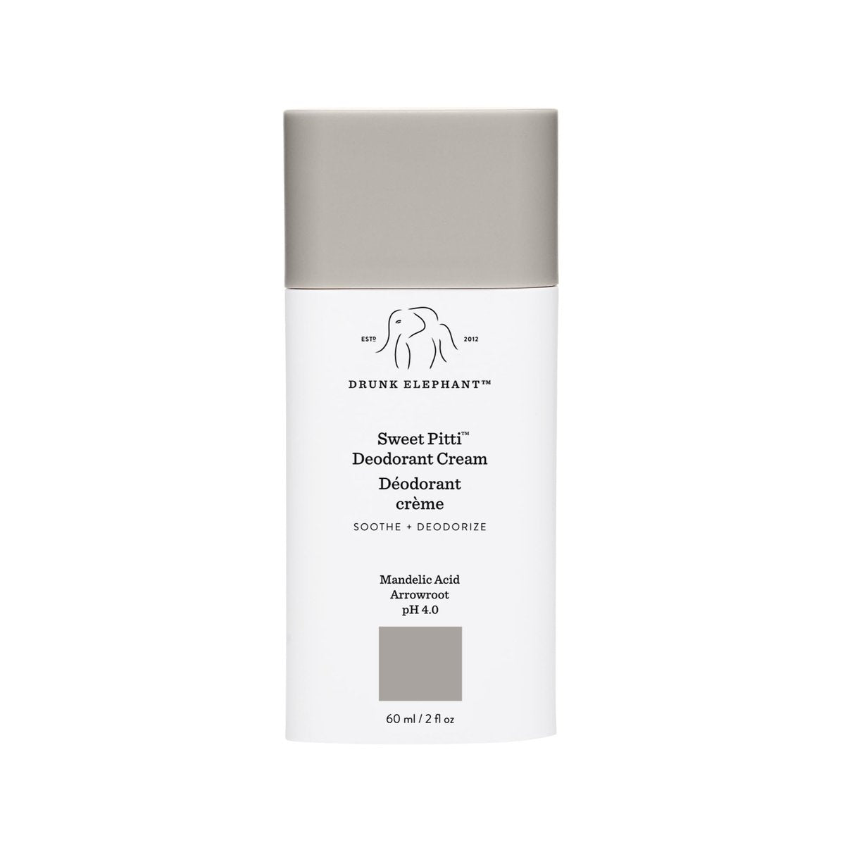Drunk Elephant Sweet Pitti Deodorant Cream - 60 ml/2 fl oz - Baking Soda & Aluminum-Free - Clean Clinical Skincare - Cruelty-Free - Free of Essential Oils, Silicones, and Fragrance Avelisse