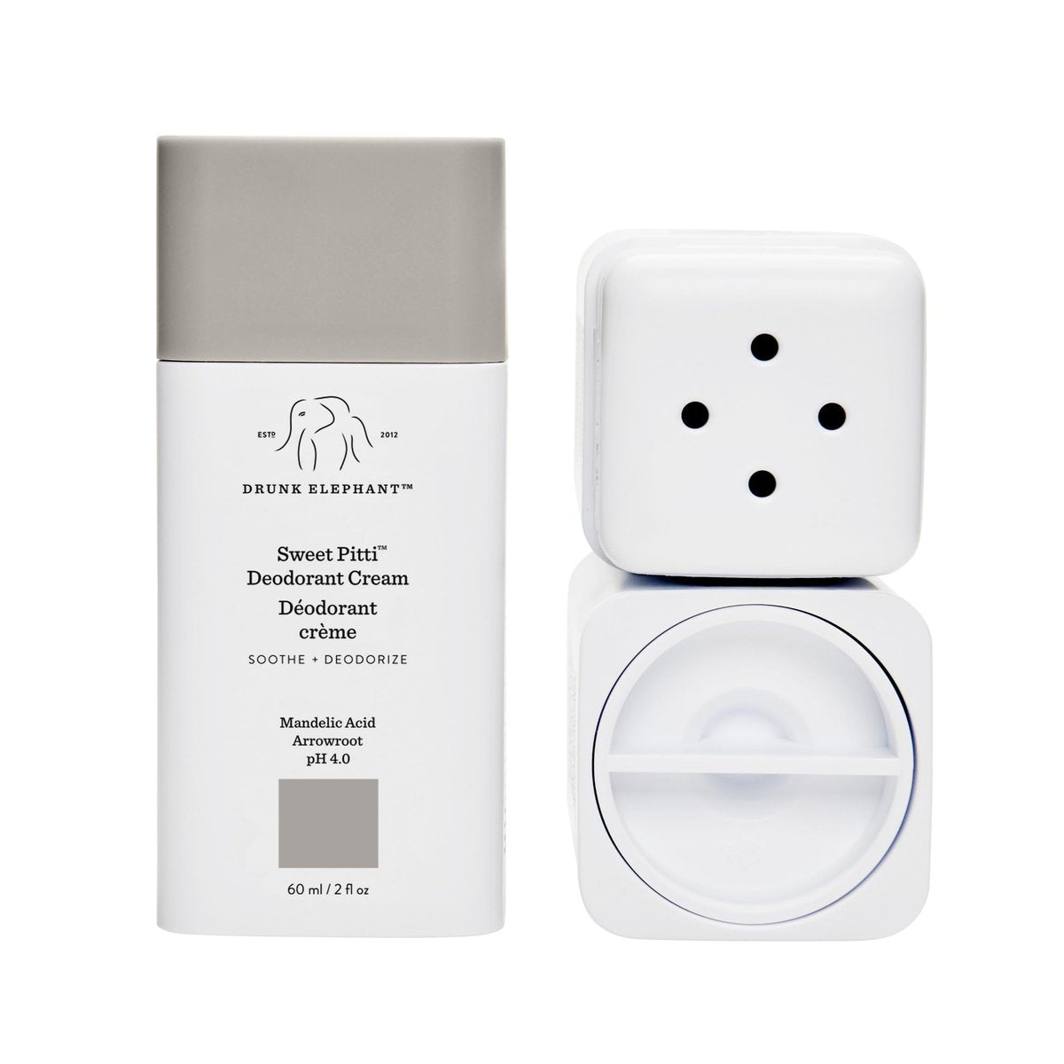 Drunk Elephant Sweet Pitti Deodorant Cream - 60 ml/2 fl oz - Baking Soda & Aluminum-Free - Clean Clinical Skincare - Cruelty-Free - Free of Essential Oils, Silicones, and Fragrance Avelisse