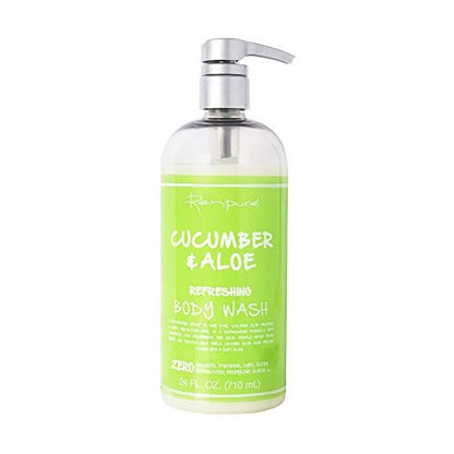 Renpure Originals Cucumber & Aloe Refreshing Body Wash, 24 Ounce - Hydrating & Plant-Based